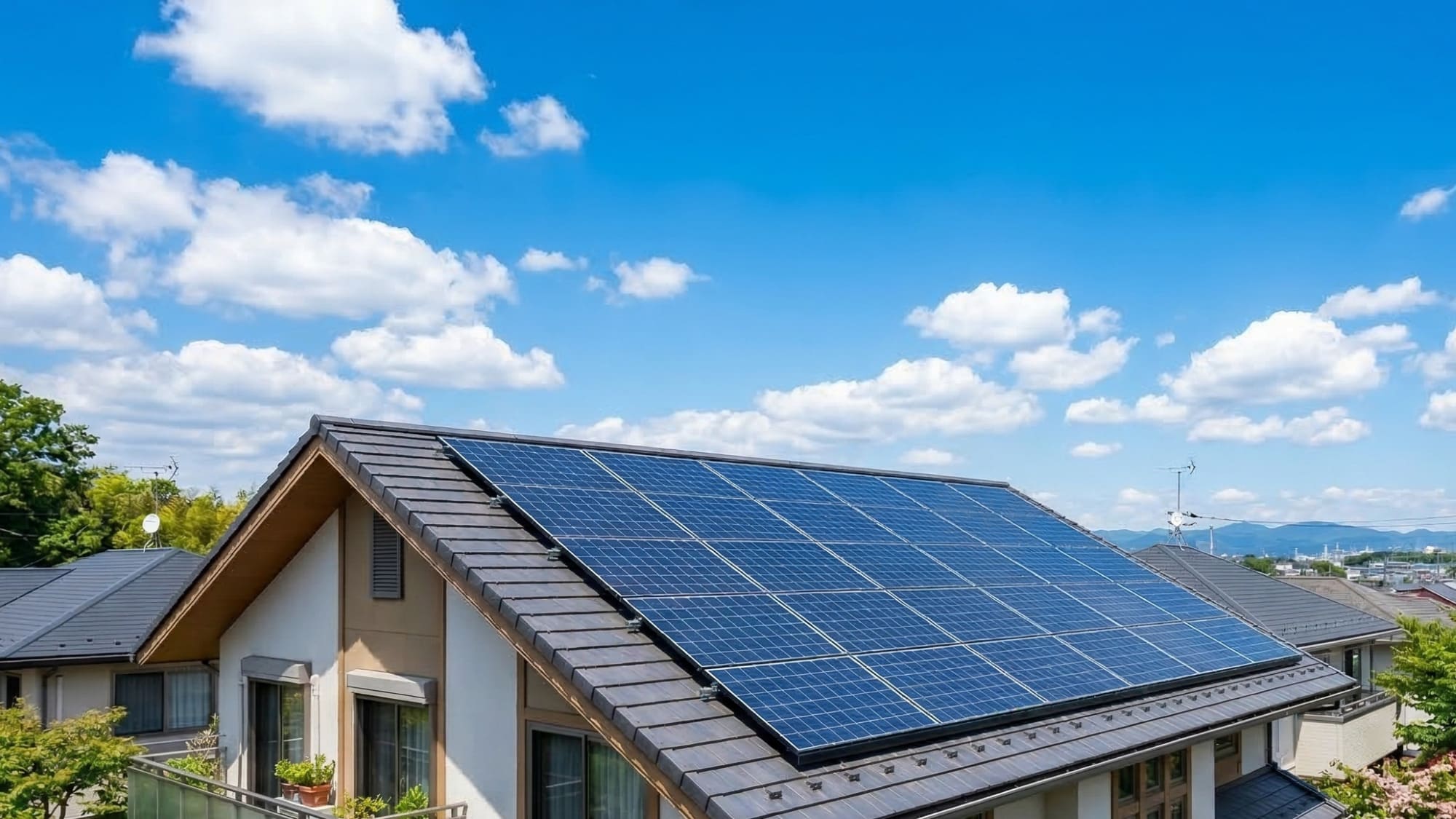 アズマハウジングの太陽光発電
